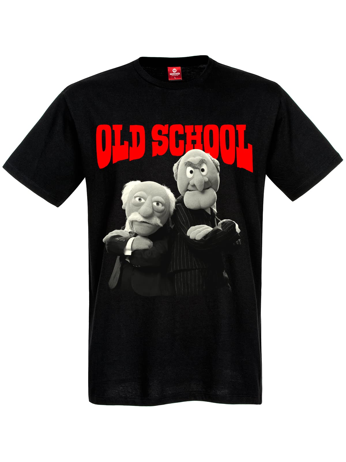 The Muppets Waldorf & Statler, Old School, Sons of Ironists Men's T-Shirt, Black