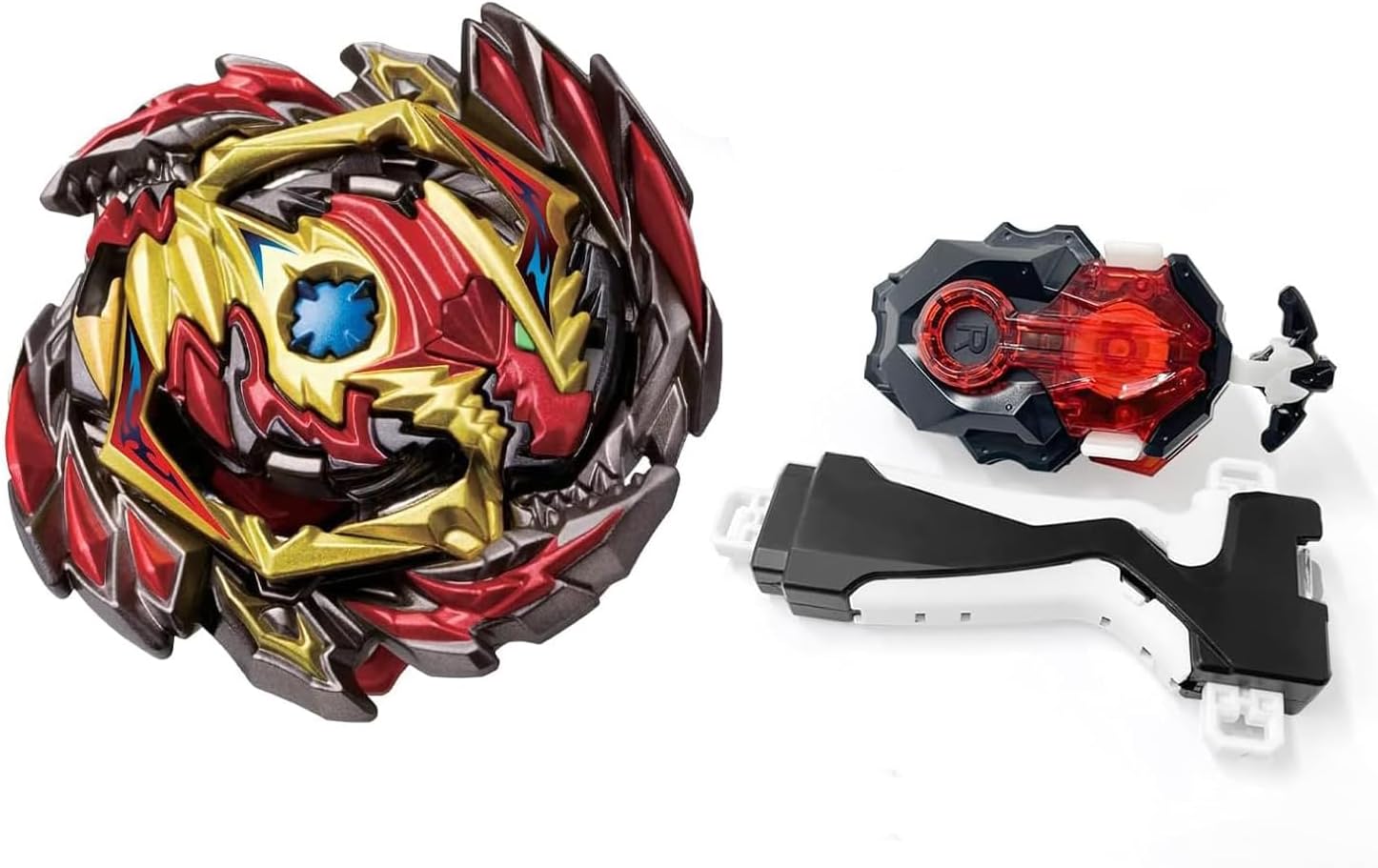Hozuumo Gyro Battling Top Burst Gyro Toy Set, with Gyro Launchers and Handle Combat Battling Game, Gift for Kids Children, B-145