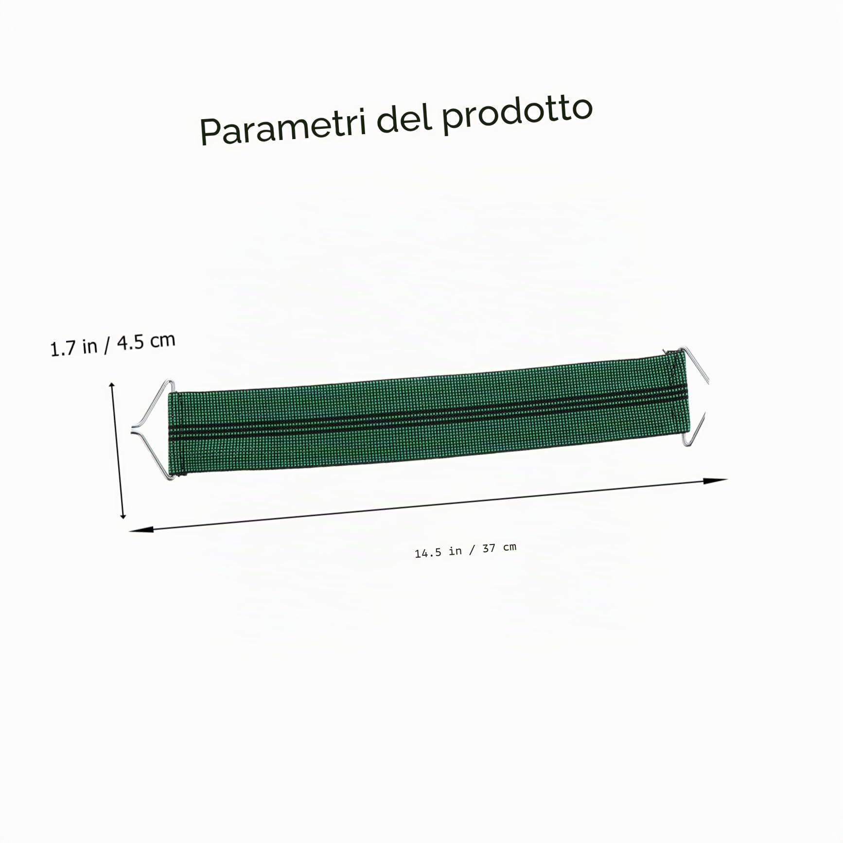 WOONEKY 10 Pezzi Corda Elastica con gancio, Telo di Ricambio Lettino Prendisole o Sdraio per Mare, Reclinabili da Cinghie Antirottura Cintura di Supporto per Sedie Pieghevoli Flessibili