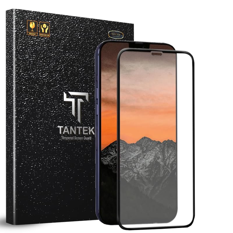 Image of TitanGuard Tempered Glass Screen Protector Guard for iPhone 12 mini (5.4 Inch) - 9H Hardness, Military Grade, Anti-Static, Easy Installation Kit - 1 PACK