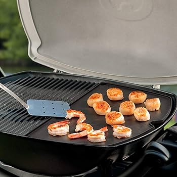 Amazon.com: Stanbroil Cast Iron Grill Griddle for Weber Q200