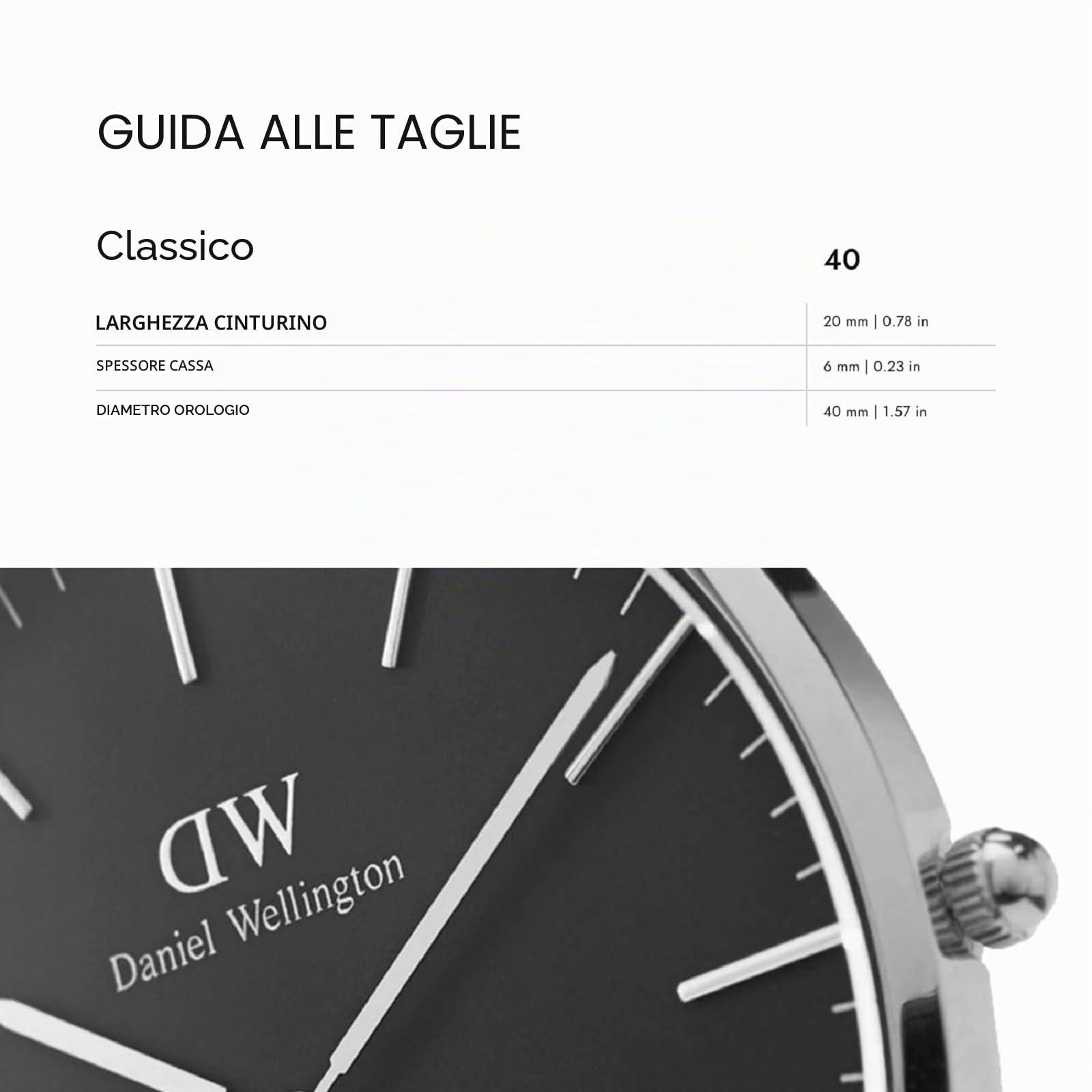 Daniel Wellington Orologio classico Cornovaglia, nero, oro rosa, 40 mm, NATO, da uomo
