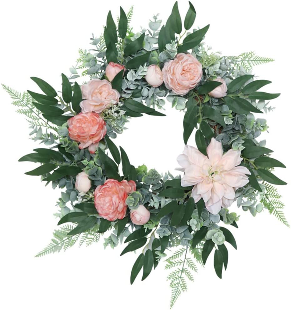 Faux Silk Wreath Home Wall Hanging Door Decoration Wreath Mori Wedding Decoration