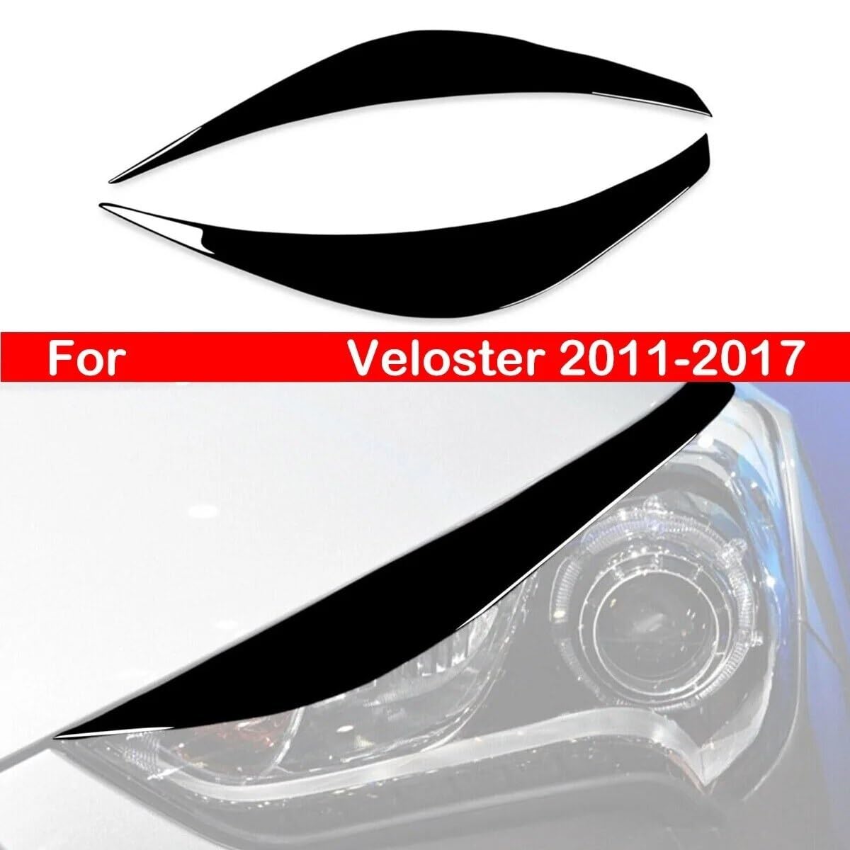 Dla Hyundai, dla Veloster 2011-2017 czarny błyszczący przedni