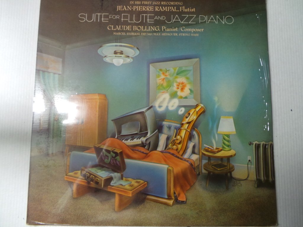 BOLLING, Claude: Suite for Flute and Jazz Piano--BOLLING Claude (Francia)-BOLLING Claude (pianoforte); RAMPAL Jean Pierre (flauto traverso - dir)-CBS-CBS 73900