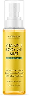 Majestic Pure Vitamin E Oil Body Mist- 100% Pure & Natural - After Shower Body Oils for Women and Men - Scented, Radiant, Skin Therapy Firming Massage Oil - 6.8 Fl Oz