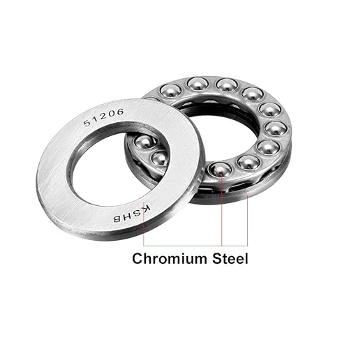Miniatura 79 de uxcell 51110 rodamientos axiales de bolas 164.0 ft m x 229.7 ft m x 45.9 ft m de cromo de acero ABEC3 sola fila rodillo