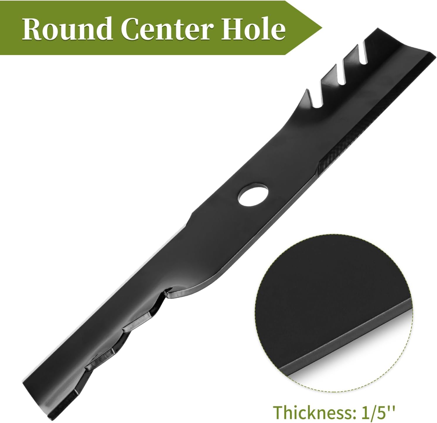 Mulching Blades 103-6396 Compatible with Turf Tracer 48" Deck | 103-6391 Mower Blades Compatible with Ex Mark Lazer Z, Vantage 48" | Replace 103-6401, 103-6381, 103-6401-S | 3-Pack