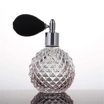 Amazon.com: Topxome 1 botella de perfume portátil de cristal vintage de 3.4  fl oz con atomizador vacíos cosméticos mini botellas de spray recargables  (rosa) : Belleza y Cuidado Personal