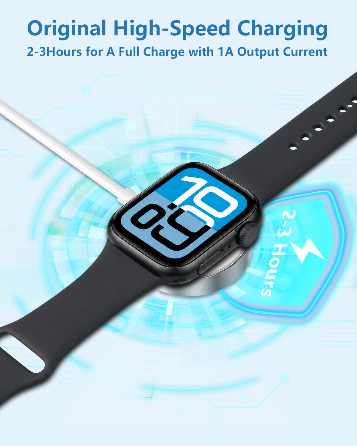 Stuffcool Magnetisches Ladekabel für Apple-Watch-Ladegerät, 2 Stück, 2 m, USB C auf iWatch, tragbares, kabelloses Schnellladekabel für Apple-Watch-Serie Ultra/11/10/9/8/7/6/SE/5/4/3/2