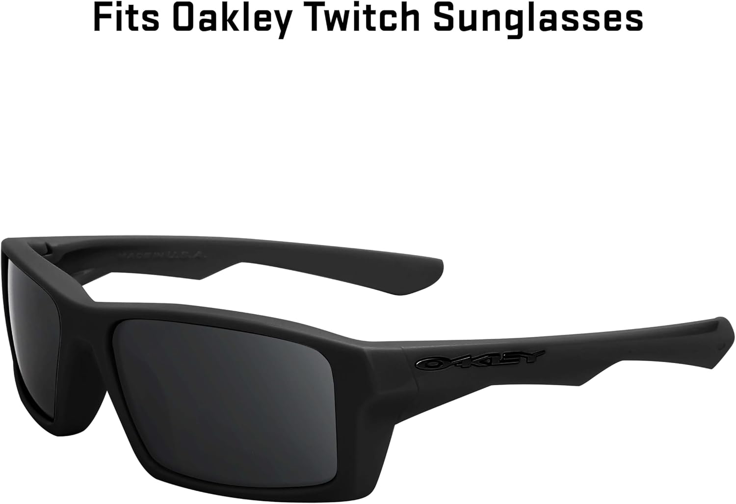 Revant Replacement Lenses for Oakley Twitch Sunglasses - Non-Polarized Gray Green
