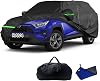 2025 Upgraded Car Cover for for Toyota RAV4 Core Sport Rugged 2005-2025, Waterproof Full Exterior Car Covers Windproof Snow Proof Rain Sun Hail Protection Door Zipper & Inner Cotton Car Accessories