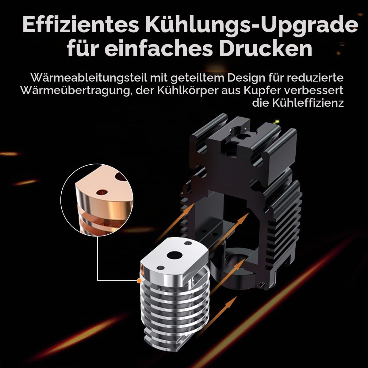 Creality Offizielles Ender 3 V3 SE Hotend Ender 3 V3 KE Keramik-Heizblock-Kit mit Schnellwechseldüse, Upgrade-Hotend-Kit 300℃ Hochtemperatur 600 mm/s Hochgeschwindigkeitsdruck für Ender 3 V3 SE/KE