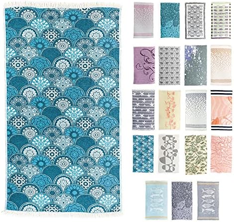 Hencely Beach Towels, 100% Cotton Soft Turkish Large Beach Towel 37 x 68 Inches for SPA, Beach, Pool, Gym and Bathroom (Mandala)