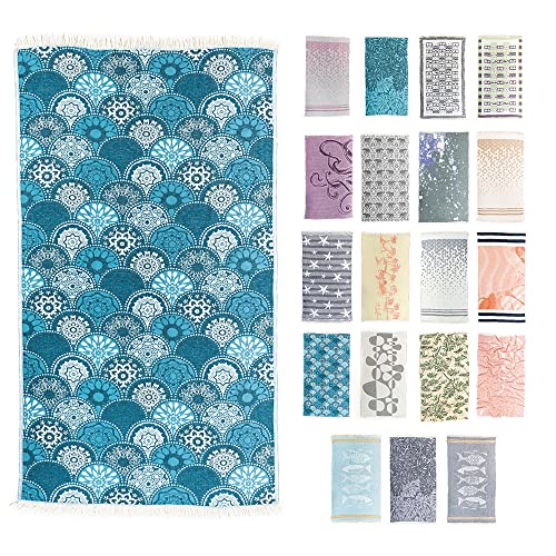 Hencely Beach Towels, 100% Cotton Soft Turkish Large Beach Towel 37 X 68 Inches For Spa, Beach, Pool, Gym And Bathroom (Mandala) #TOP2