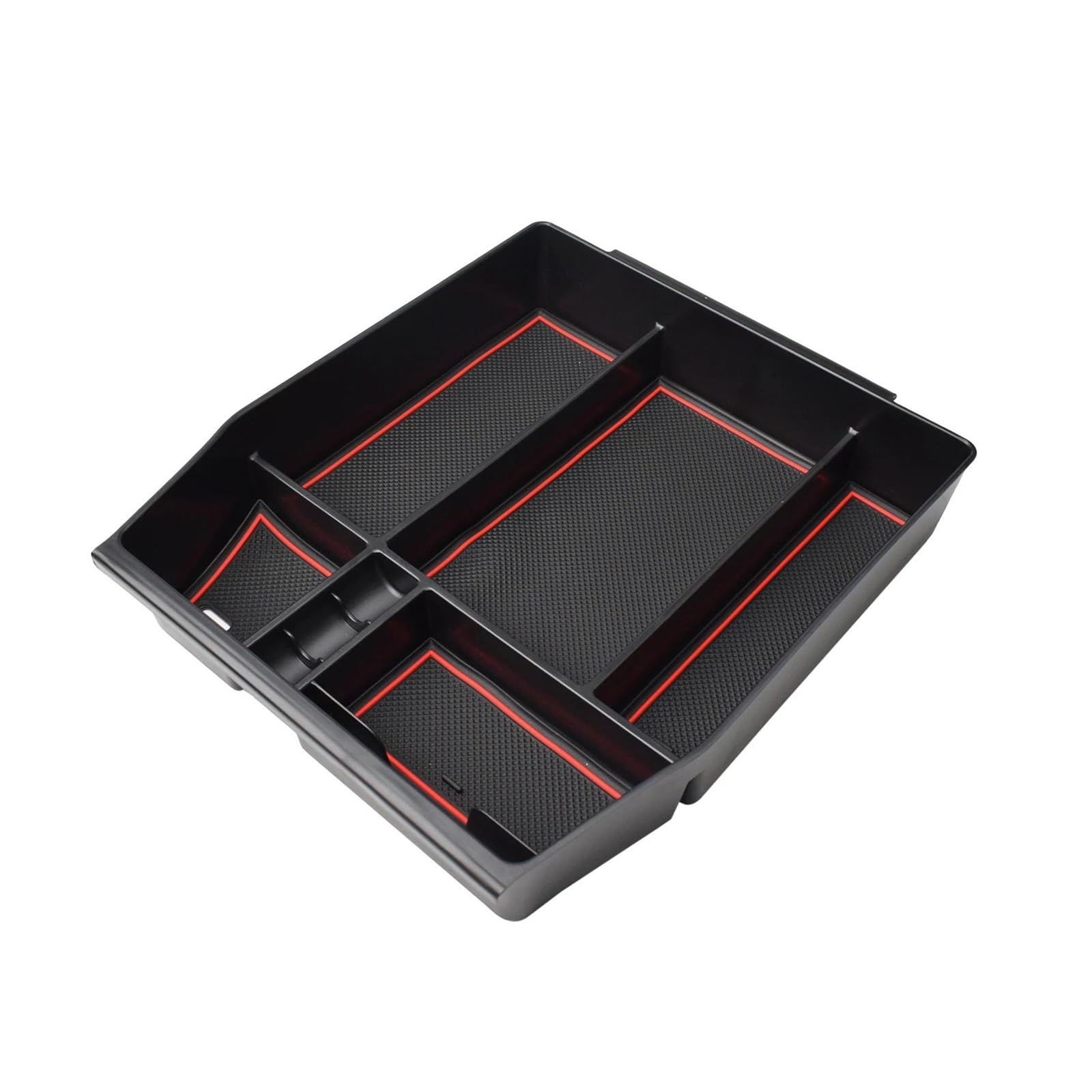 EVEKHAHHRB Console Storage Box Container For F150 2021 2022 2023 2024 2025 Center Console Organizer Tray Armrest Box Storage Interior Coin Secondary Car Armrest Storage Box(2)