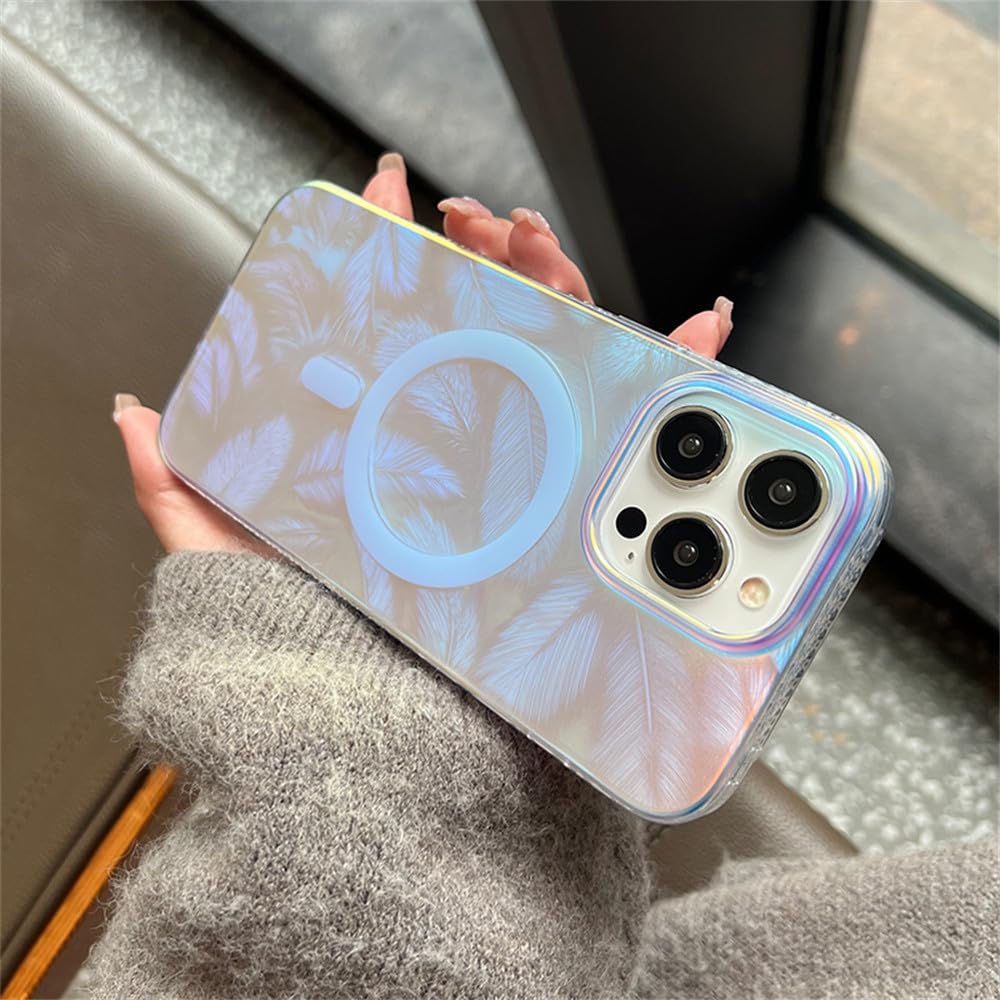 Coque iPhone 12 Pro rigide antichoc magnétique dégradée laser A03 - 7