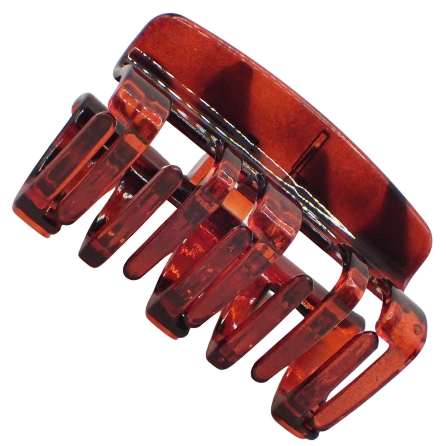 Topkids Accessories 8.5cm Black or Brown Tort Hair Claw Clip, Detail Hair Claw for Women & Girls, Thick Hair Claw Clip - Image 2