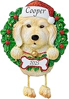 Vista 6 de Adornos personalizados para árbol de Navidad 2024 para mascotas – Razas de perros Chihuahua – Adorno personalizado de Feliz Navidad – Recuerdo