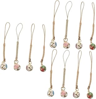 Amosfun 12 Peças Pulseira De Charme De Telefone Celular Sino De Flor Japonesa Suporte De Charme De Telefone Acessórios De Carro Charme Para Acessórios De Carro Para Bling Acessórios Para