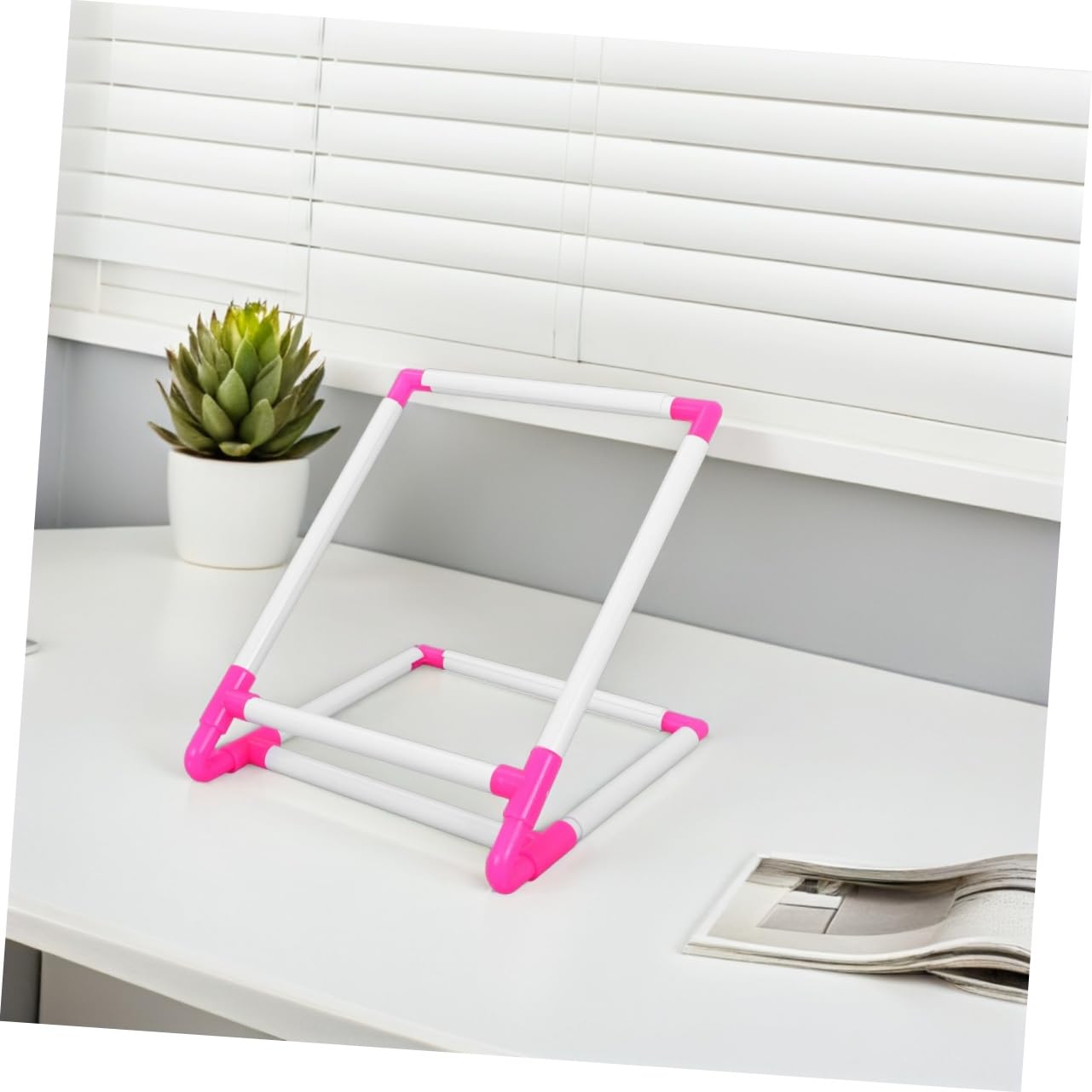 SHINEOFI 1 Pc soporte cuadrado herramientas tapiz estendal vertical estante de bordado estante de punto de cruz Mano Accesorios marco de punto de cruz bastidor de bordado