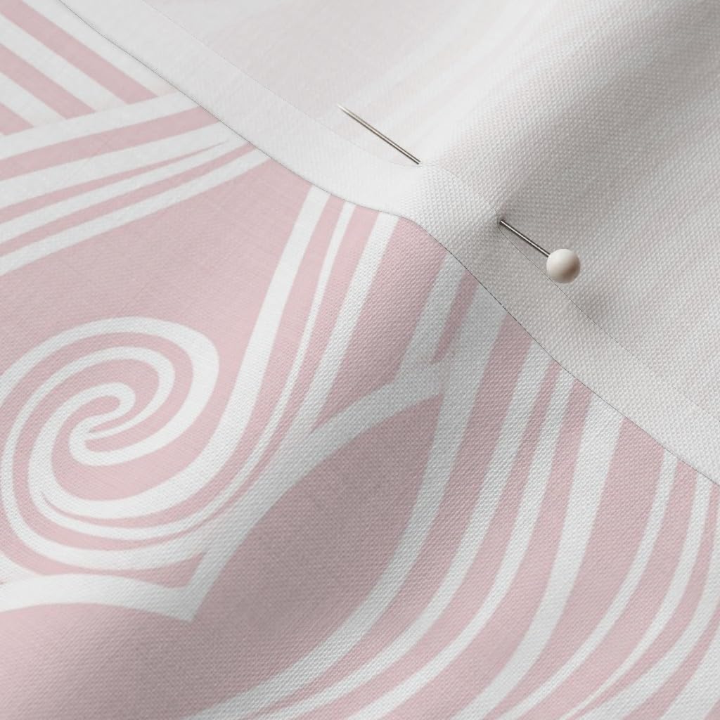 Spoonflower Fabric - Moon and Star Blush Pink Celestial Rose Quartz Soft Pastel Ight Baby Printed on Petal Cotton Fabric Fat Quarter - Sewing Quilting Apparel Crafts Decor