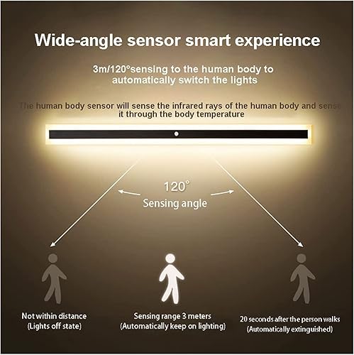 Miniatura 2 de Lámpara de pared LED con sensor de movimiento, tira de luz de pared lineal, lámpara de pared con sensor de movimiento activado por movimiento de