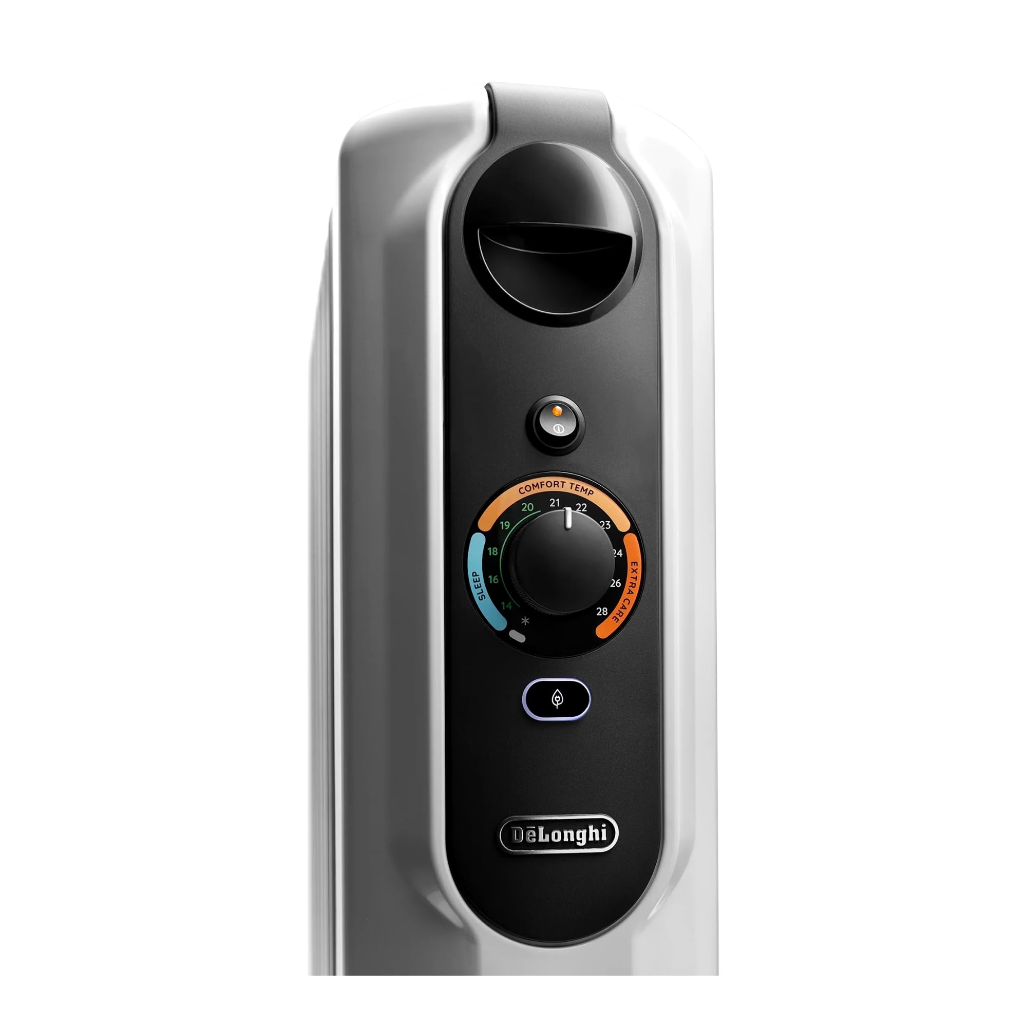 De'Longhi RadiaS Easytronic TRRS1225, Radiateur à Huile, Radiateur Électrique Économe en Énergie avec 12 Ailettes pour Des Pièces Jusqu'à 75m³, 3 Zones Chauffage, Thermostat de Sécurité, Antigel, Gris