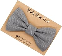 Vista 10 de Handmade Pre-Tied Clip on Bow Tie for Baby to Young Boy