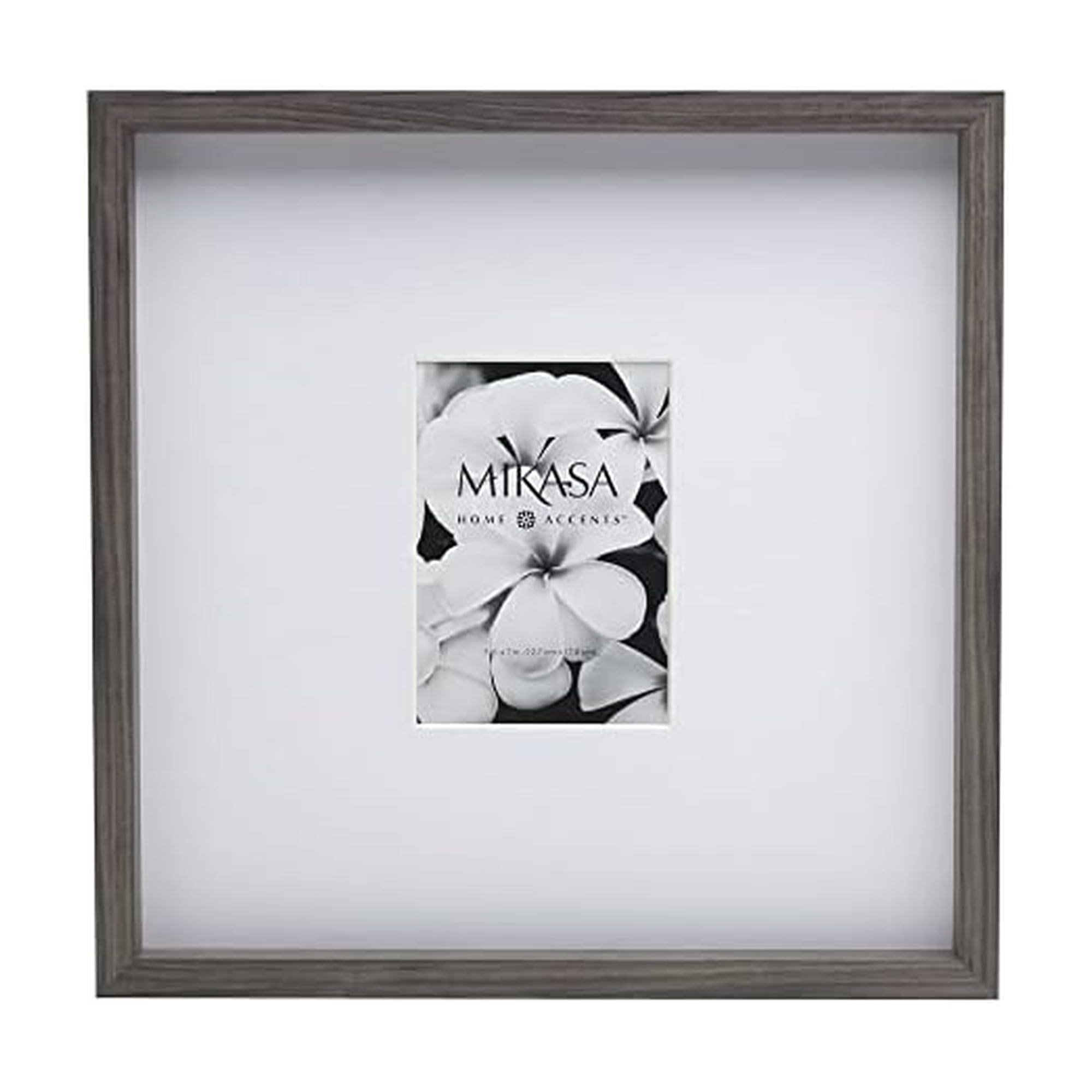 Cadre photo mat Mikasa Gallery gris grand format pour valoriser un petit tirage