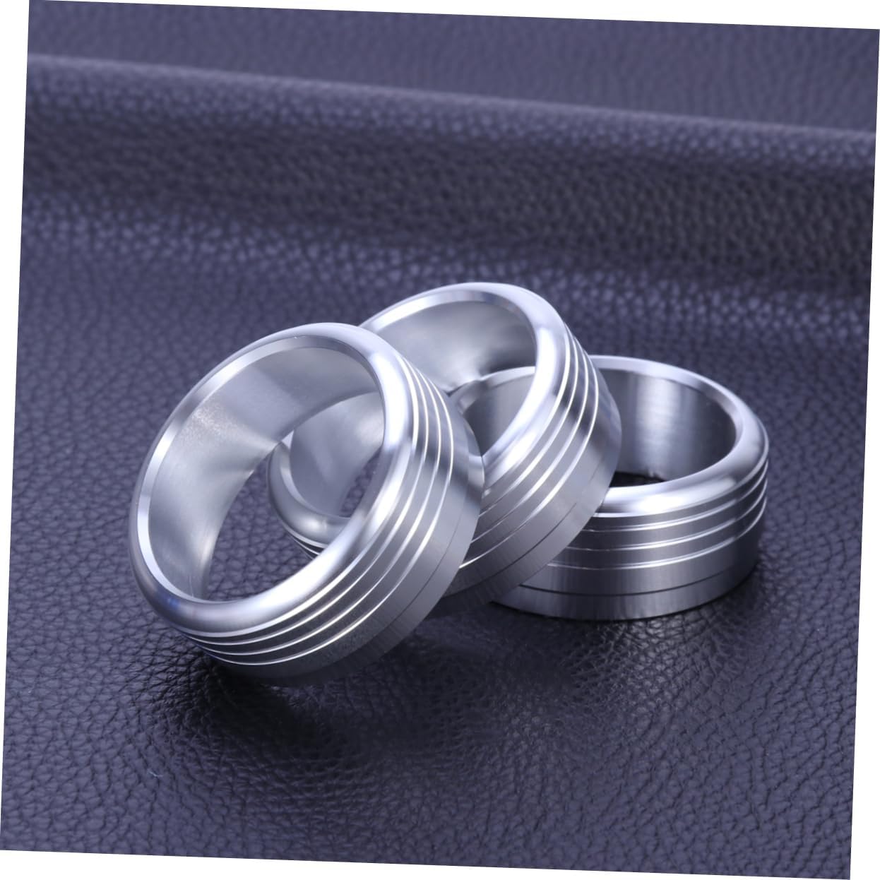 3 Piece Aluminum Climate Control Knob Ring Covers for Compact SUV
