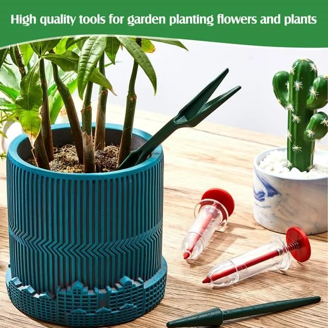 Dispensador manual para semillas pequeñas de jardín miniatura 5