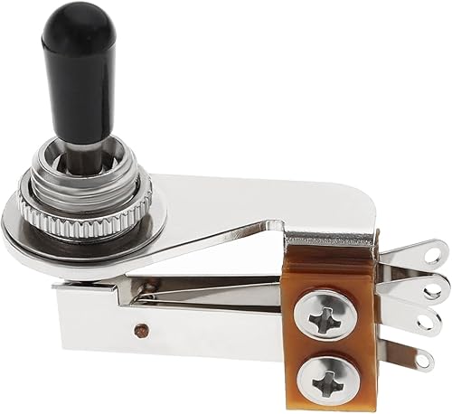 Interruptor métrico básico de ángulo recto de 3 vías Selector de pastillas tipo L compatible con Gibson compatible con guitarra eléctrica Epiphone