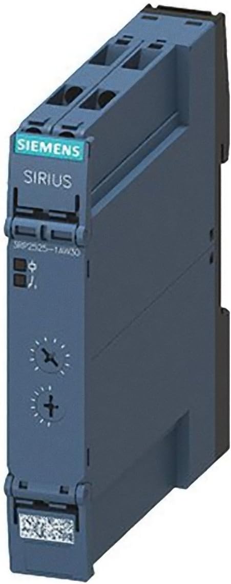 Siemens 3RP2525-1AW30 Time Relay, Electronic, Delayed, 1 CO Cont., 15 Time Set. Ranges, 0.05S...100Hr