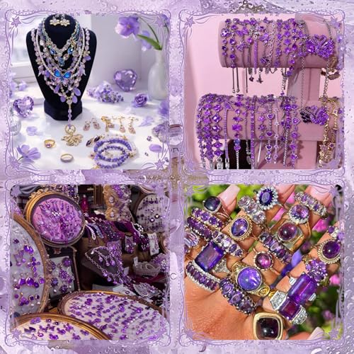 Image of SMUOBT Mystery Jewelry Jar Bundle - Surprise Vintage Jewelry Box for Women,Gift Jewelry Set (Necklace, Earrings, Rings,Kracelet,Keychain) - Unique Birthday Gift for Women