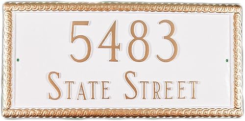 Montague Metal Products Placa de dirección Harrison, 8 x 16.75 pulgadas