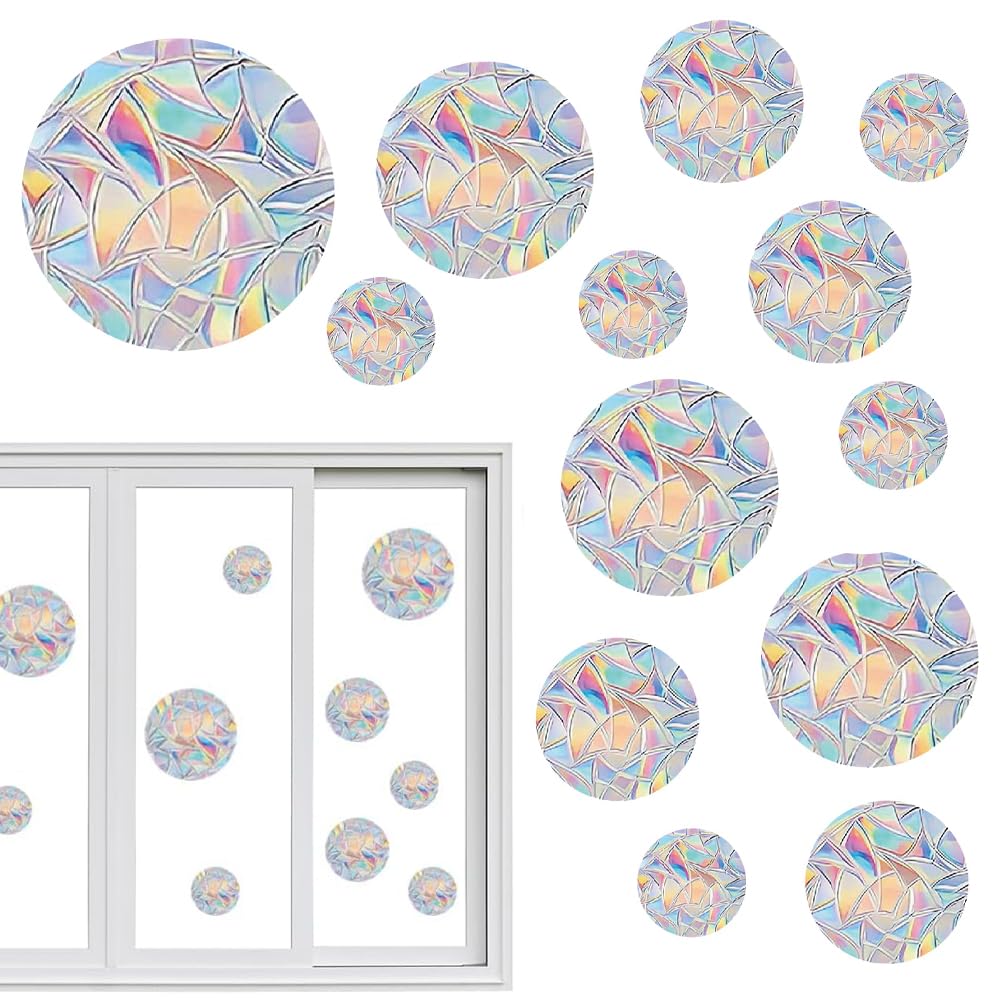 Round Anti-Collision Window Clings, Bird Stickers for Glass