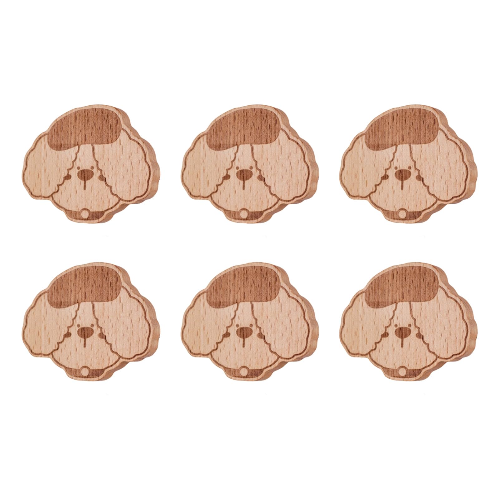 ZEPFJHE Adorable Animal Wooden Hooks Drillless Mount for Home Decor and Organization Home Organization Hooks