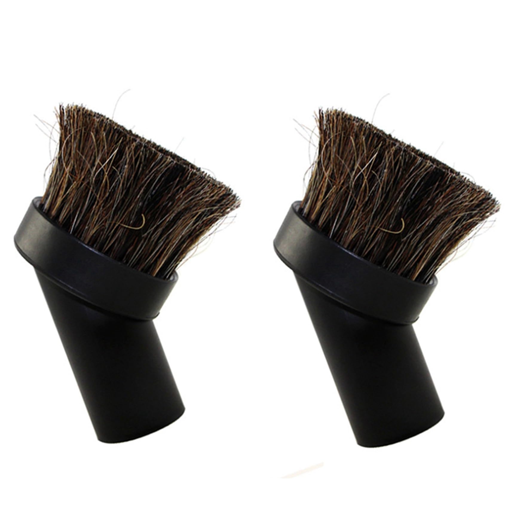 Hndhbfgrt 2PC 32mm Horsehair Vacuum Cleaner Brush Head Replacement Round Keyboard Space Dusting Brush Vacuum Cleaner Parts