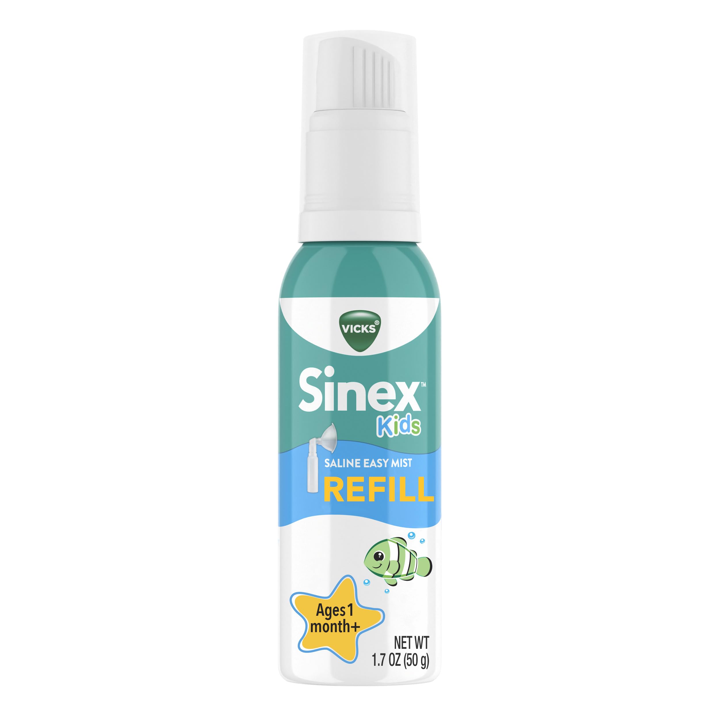 Amazon.com: Vicks Sinex Kids Saline Easy Mist Refill, Drug Free