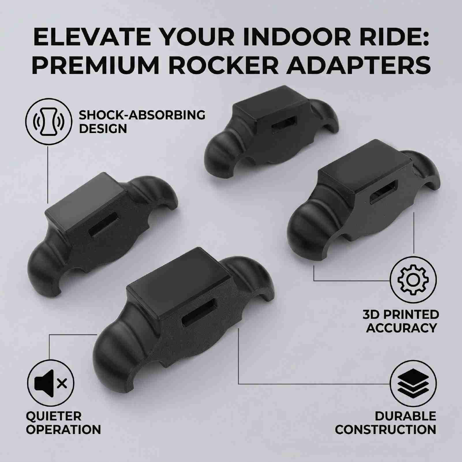 Indoor Cycling Rocker Base, 4PCS Vibration Damping Platform