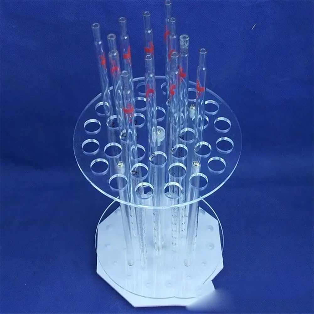 Equipos y suministros de laboratorio Soporte for pipetas graduadas de vidrio orgánico 32 orificios for Portapipetas