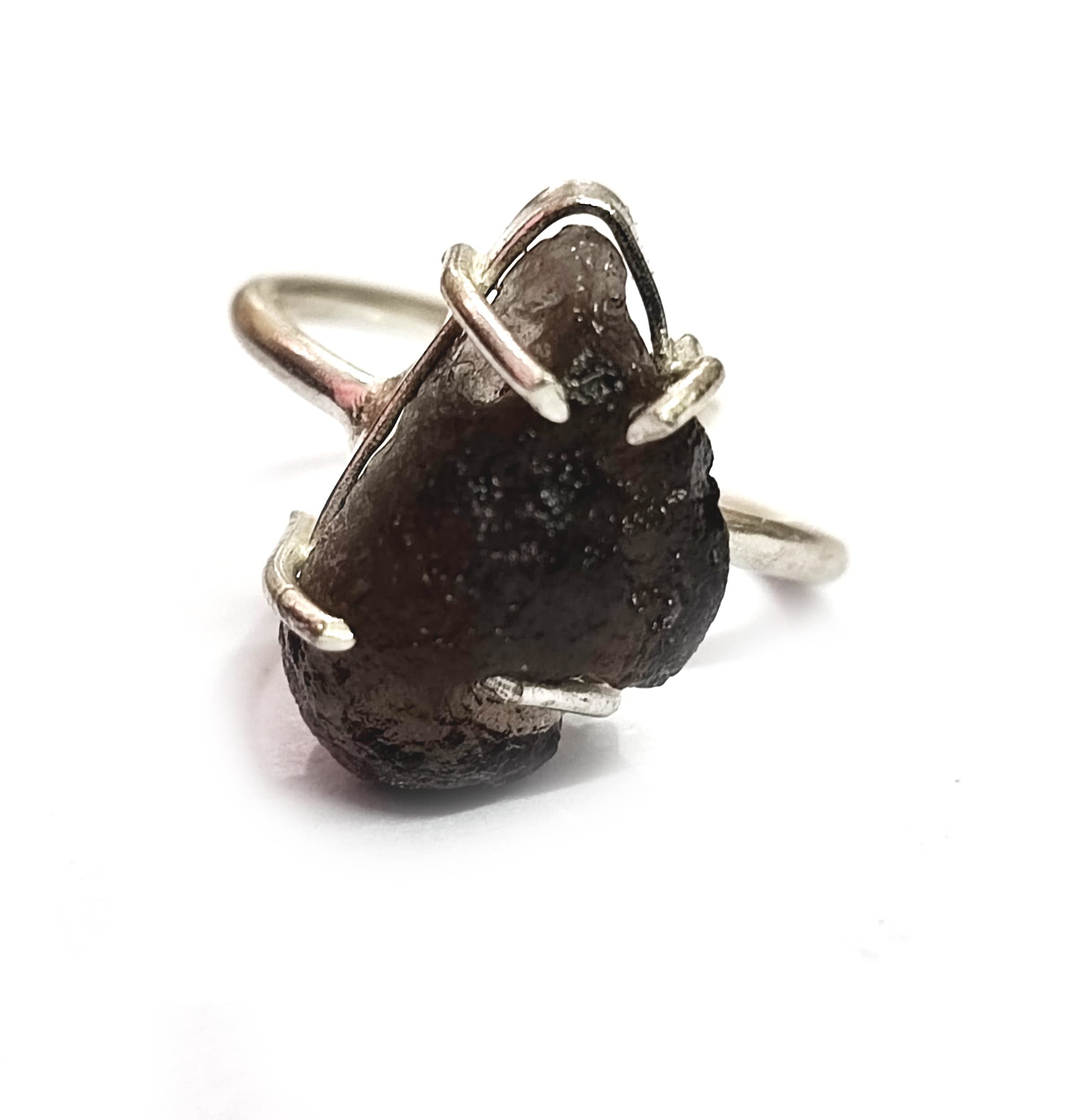 Natural Chintamani Saffordite Crystal Free Size Ring For Men And Women, Crystal, Quartz