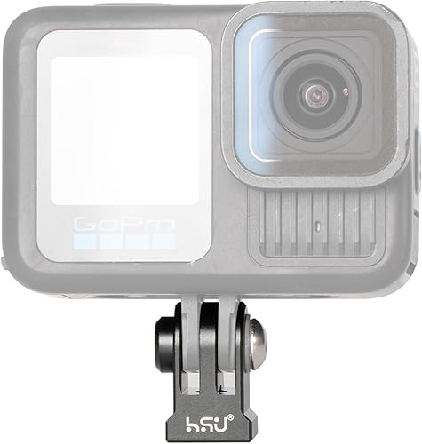 Miniatura 2 de HSU Adaptador de montaje de trípode GoPro de aleación de aluminio para GoPro Hero 13/12/11/10/9/8/7/6, Mini 1/4-20 Monopod de metal para AKASO