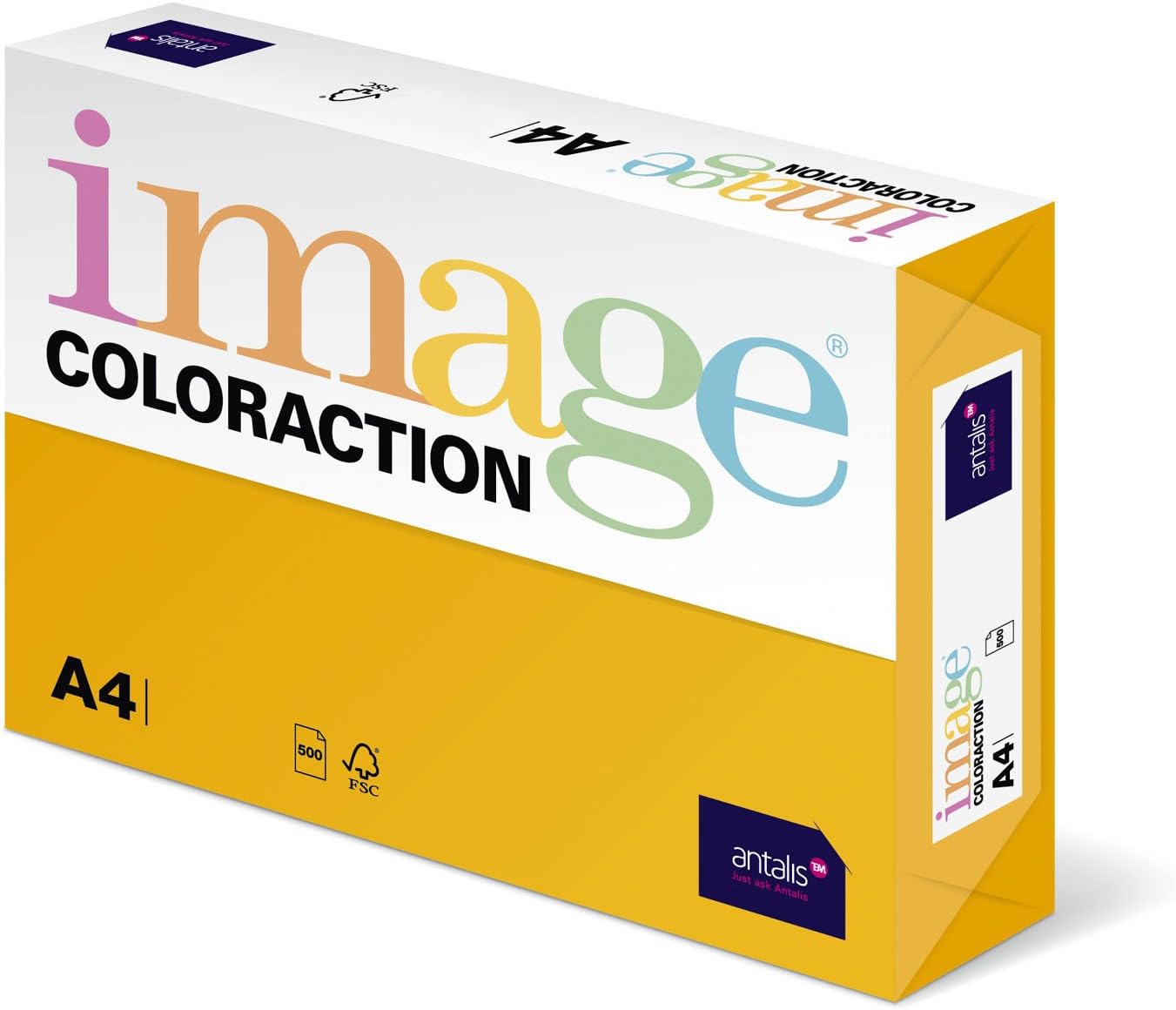 Image Coloraction A4 210 x 297 mm 120 gm2 FSC4 Printing Paper - Gold