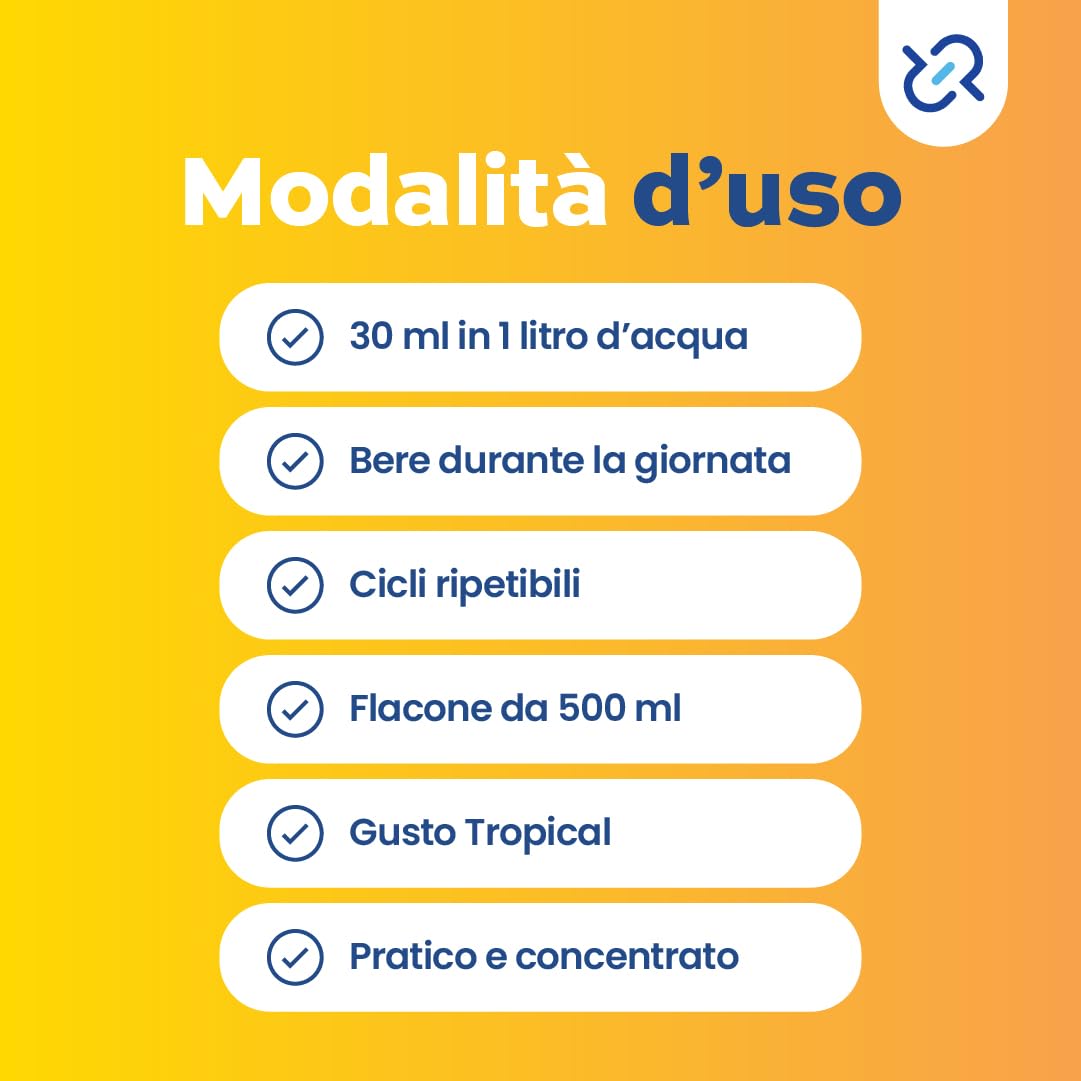 Fast Dren Integratore Bromelina Liquido 500 ml, Drenante Detox con Bromadvance 5000, Equiseto, Orthosiphon, Pilosella, Centella, Betulla e Tarassaco, Gusto Tropical, Senza Glutine e Lattosio