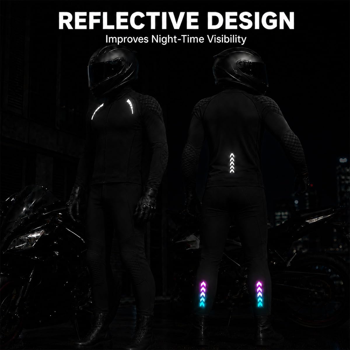 Conjunto moto hombre con chaqueta y pantalón, protecciones CE extraíbles, equipamiento protector transpirable con pantalones stretch para turismo, rutas y uso diario(Size:XXXL,Color:White Black1)