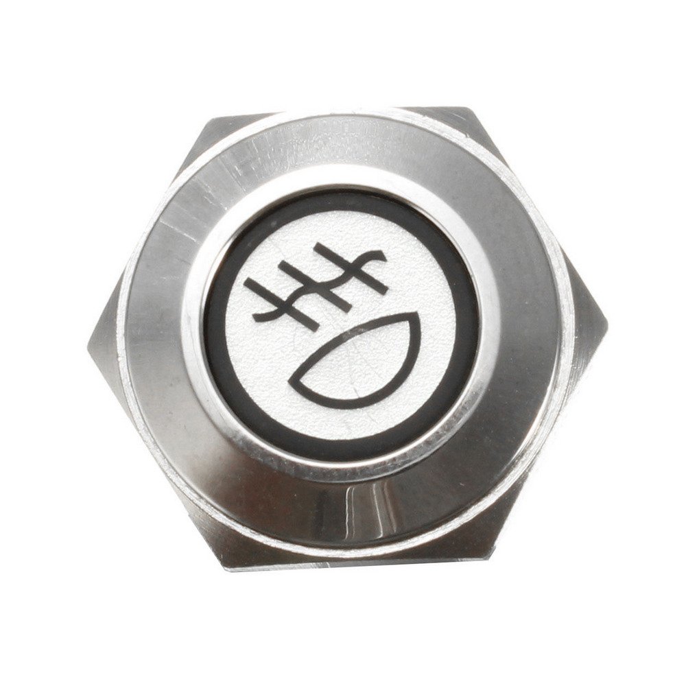 Mintice Acciaio Inossidabile 12V 5A Blu Luce Auto Momentaneo Bilanciere Pulsante Interruttore a Levetta in Metallo 19mm Engine Start Presa Corrente