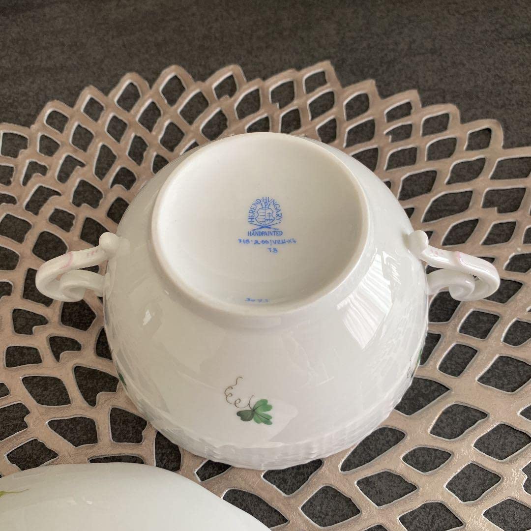 Amazon | ヘレンド ウィーンの薔薇 ピンク スープカップ