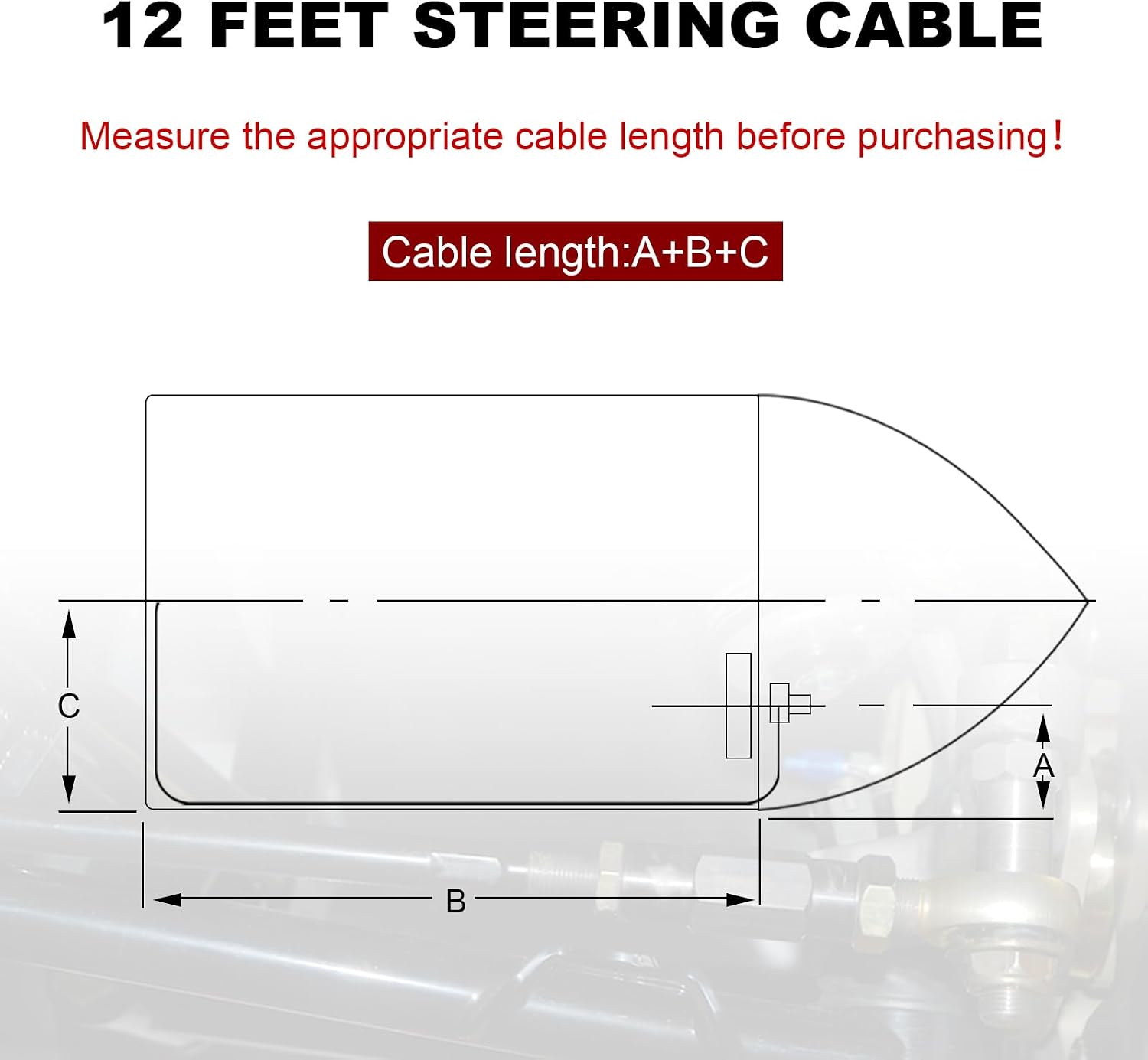 Back Mount Rack Steering System Kit 8FT 10FT 12FT 14FT 16FT 18FT replacecment for Teleflex & Safe-T Includes Rack Helm,Steering Cable,90 Degree Bezel Kit–for Sterndrive,I/O,Outboard & Ski Boats